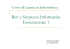 Esercitazione 1 AA 2006