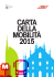 CARTA DELLA MOBILITÀ 2015