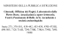 MINISTERO DELLA PUBBLICA ISTRUZIONE Giornali, Officina dei