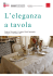 L`eleganza a tavola