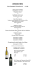 connoisseur menu sommelier`s choice