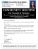 community meeting - Junction Triangle