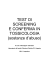 TEST DI SCREENING E CONFERMA IN TOSSICOLOGIA