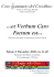 …et Verbum Caro Factum est…