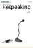 1. Numero Monografico sul Respeaking