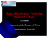 Space Exploration Activities Past and Future