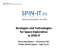 Strategies and Technologies for Space Exploration in SPIN-IT