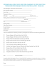preliminary application for the admission to the selection procedure