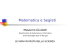 Presentazione preliminare - Dipartimento di Matematica e Informatica