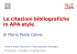 Le citazioni bibliografiche in APA style
