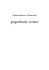 paperback writer - Nuovo Rinascimento