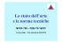 Lo stato dell`arte e le norme tecniche