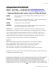 Pittsburgh Opera NEWS RELEASE