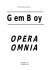 Opera Omnia