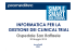 INFORMATICA PER LA GESTIONE DEI CLINICAL TRIAL
