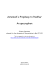 Jeremiah`s Prophesy to Pashhur An apocryphon