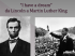 I have a dream da Lincoln a Martin Luther King
