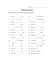 Metric Conversions