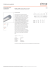 Product Datasheet