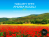 the brochure of our unique tour Andrea Bocelli in Tuscany