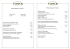 Prima colazione / Breakfast I, II, III, IV, V 11:00-13:00 VI, VII