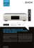 HIgH qUAlITy CD/SACD PlAyER AND USB-DAC wITH