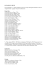 LISTA DELLE SPECIE