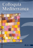 Colloquia Mediterranea - Fondazione Giovanni Paolo II onlus