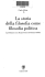 La storia dèlia filosofia come filosofia politica