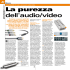La purezza dell`audio/video