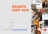 rights list 2012 - Salerno Editrice