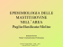 epidemiologia delle mastiti