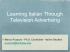 Learning Italian Through Television Advertising