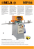 Versione 1.2- 03/2015 Fresatrice foratrice semiauto