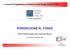 introduzione al corso