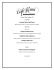 Banquet Dinner Menu