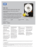 WD Se Datacenter Marketing Spec Sheet