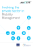 Involving the private sector in Mobility Management
