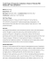 T-Cell Project: Prospective Collection of Data in Patients With