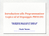 Introduzione alla programmazione logica e Prolog