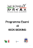 programma esami kick boxing