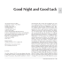 Good Night and Good Luck
