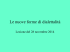 Le nuove forme di dialettalità