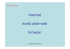 Internet world wide web browsers