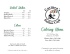 Catering Menu - Carmen`s Italian Cafe
