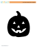 glitter silhouettes: pumpkin