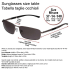 Sunglasses size table Tabella taglie occhiali