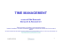TIME MANAGEMENT - Bonucchi e associati srl