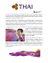 Thai Airways e` l`unica compagnia aerea che collega