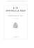Acta apostolicae Sedis. Commentarium Officiale